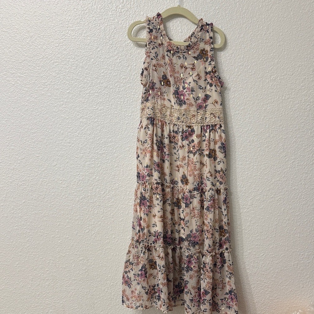 Zunie long dress 6x girls beautiful with lining
